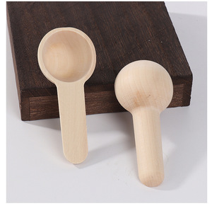 Cuchara Medidora de 5g Personalizada de Fábrica, Precio Razonable, Cuchara Pequeña Desechable de Madera para Helado, Miel, Café - Product Image 1