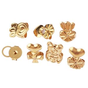 Manufacturer Direct Sell Gold Brass Raw Tension <strong>Butterfly</strong> Ear Nut Blank Bear and Heart <strong>Earring</strong> <strong>Backs</strong> Replacements - Product Image 6