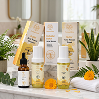 Kit de Soins Visage au Soufre Fermenté pour Peaux à Tendance Acnéique : Nettoyant, Tonique, Sérum et Soin au Soufre Colloïdal pour le Contrôle du Sébum et l'Affinage des Pores