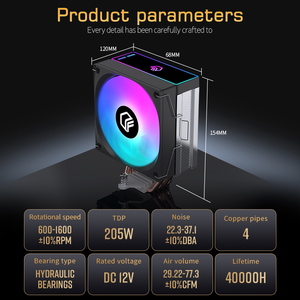 Lovingcool 2025 – Ventilateur de refroidissement CPU à 4 caloducs, noir, 120 mm, PWM 4 broches, radiateur de jeu pour refroidisseur d'air CPU pour ordinateur – Nouveauté très demandée - Product Image 6