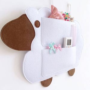 Organisateur de pinces et épingles à cheveux, pochette de rangement pour accessoires, adorable sac de rangement en feutre durable en forme de mouton - Product Image 1