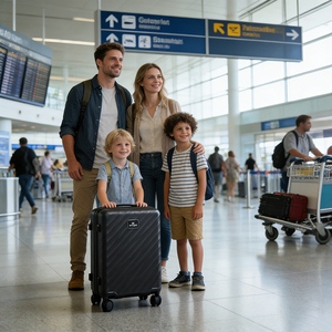 Ensemble de valises rigides personnalisées unisexes en PC, 20 et 24 pouces, avec fermeture éclair à combinaison et roulettes silencieuses, bagages de voyage d'affaires - Product Image 5