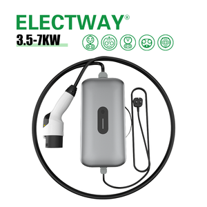 ELECTWAY เครื่องชาร์จไฟฟ้าแบบพกพา 3.5kW 7kW รุ่นใหม่ สถานีชาร์จรถยนต์ไฟฟ้าแบบเคลื่อนที่ สำหรับยานยนต์ที่มีมาตรฐานการชาร์จที่แตกต่างกัน - Product Image 1