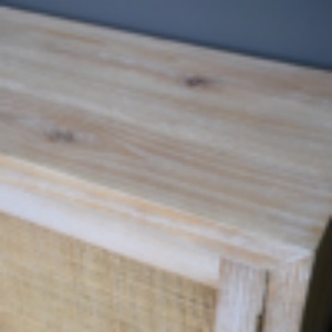 Muebles de Madera de Abeto Maciza de Estilo Neoclásico con Puertas de Ratán para Dormitorio y Hotel - Product Image 5