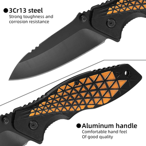 Cuchillo de Bolsillo Plegable Ligero HL Wholesale para Caza, Defensa Personal, Campismo y Supervivencia, Herramienta Táctica - Product Image 3