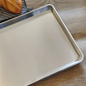 Prêt à expédier demi-taille feuille d'aluminium cuisson plateau à Pizza moule pour four plateau à pain moules à pain pour la cuisson ensembles de gâteaux