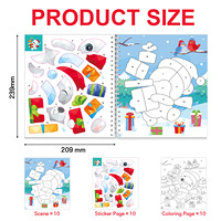 Benutzer definierte Szenen Puzzle Aufkleber Buch Vinyl Aufkleber Malbuch Kinder DIY Cartoon Aufkleber Buch nach Nummer