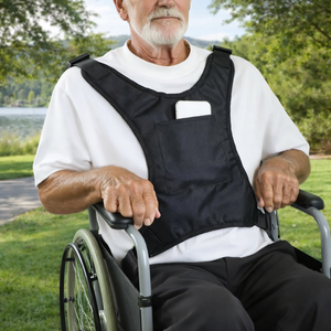 Arnés de Seguridad Ajustable de Tela Oxford, Ligero, Duradero y Suave, Cinturón de Protección Deportiva, Soporte Torácico para Silla de Ruedas para Adultos - Product Image 1