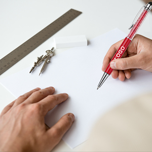 Penna a sfera in metallo con diamante rotto 2 in 1 all'ingrosso con Logo personalizzato personalizzato per la produzione di cancelleria Mobile - Product Image 5