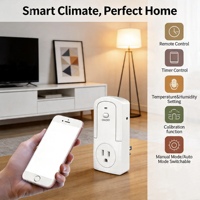 Enchufe Inteligente WiFi con Sensor de Temperatura, Control Remoto y Temporizador, Enchufe de Calefacción para el Hogar, Alta Calidad, Mejor Precio