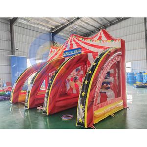Jeu de tir à la balle gonflable amusant, lancer de hache, jeu de carnaval 3 en 1, matériau PVC, installation facile, extérieur, intérieur - Product Image 4