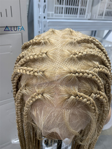 Perruque tressée LD013, perruque tressée en boîte, perruque tressée entièrement en dentelle, perruque tressée sans nœuds pour femmes, perruque tressée à la main, <span class=keywords><strong>coiffure</strong></span> naturelle tendance - Product Image 2