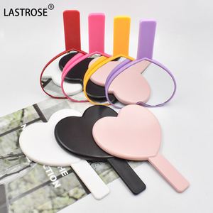 Private Logo Cute Pink Heart <b>Makeup</b> Mirror Luxury Diamond Handle Mirror Rhinestone Make up Mirrors - Product Image 4