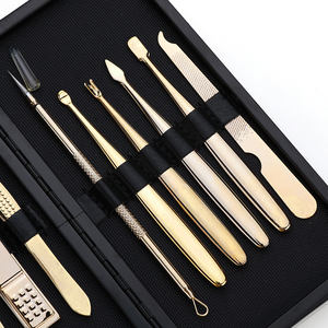 Set di strumenti professionali per Manicure portatile per bambini in oro con custodia in acciaio inox <span class=keywords><strong>tagliaunghie</strong></span> per dita e <span class=keywords><strong>piedi</strong></span> - Product Image 4