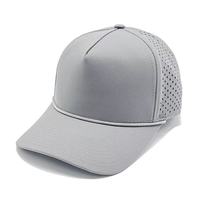 Gorra de Béisbol Deportiva de 5 Paneles, Impermeable, con Logotipo Personalizado del Fabricante, Perforada con Corte Láser