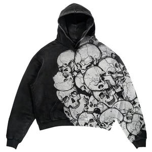 Cotton Thick Blank <b>Plain</b> Heavyweight Oversized <b>Hoodies</b> No String Custom Logo Plus Size Men's <b>Hoodies</b> - Product Image 4