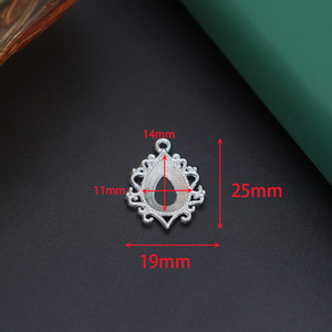 Colgante de piedras preciosas exóticas que conserva el color electroforético de aleación qixian con collar de horquilla simple pequeño de alto grado - Product Image 2