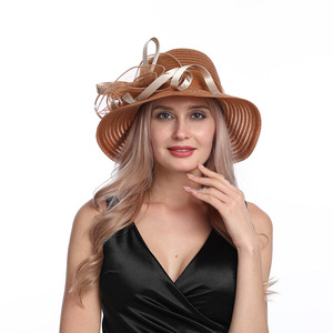 X1606 Sombrero de iglesia de organza a la moda para mujer para escenas al aire libre Fiesta Boda Kentucky Derby Sombrerería para mujer Fancinators - Product Image 5