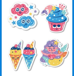 Kawaii mignon personnage Animal <span class=keywords><strong>Manga</strong></span> Anime Style conception personnalisée autocollants décoratifs - Product Image 4