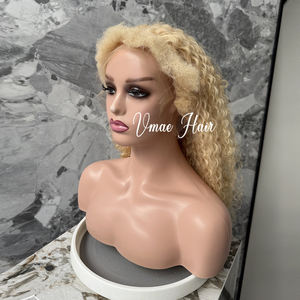 VMAE Remy cutícula alineada ruso rizado <span class=keywords><strong>exótico</strong></span> Coily encaje frontal peluca cabello humano Rubio 613 60 pelucas para mujeres negras - Product Image 1
