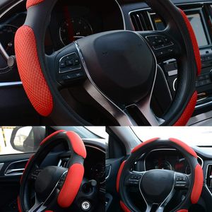 Housse de <span class=keywords><strong>volant</strong></span> de voiture, coussin de protection pour les mains, universel, adaptable, 15'' / <span class=keywords><strong>38</strong></span> <span class=keywords><strong>cm</strong></span> (rouge) - Product Image 2