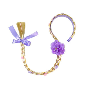 Disfraz de Princesa con Trenza Larga para Halloween, Peluca de Trenza para Niñas, Disfraces de Rapunzel, Elsa y Anna, Accesorios para Cosplay - Product Image 3