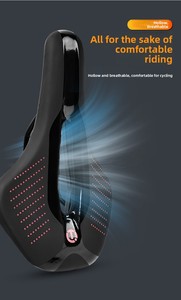 <span class=keywords><strong>Asiento</strong></span> de <span class=keywords><strong>Bicicleta</strong></span> <span class=keywords><strong>para</strong></span> Carretera, Sillín de PU Ultraligero, Transpirable y Cómodo, Cojín de <span class=keywords><strong>Asiento</strong></span> Suave y Cómodo <span class=keywords><strong>para</strong></span> Ciclismo Deportivo y de Carreras - Product Image 3