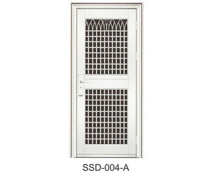 Puerta Exterior de Seguridad de acero inoxidable Puerta de entrada principal de metal para el hogar - Product Image 6