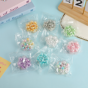 TPR Colorful Cat Paw Crunchy Ball Burst Beads <b>Hand</b> Exercise Toy Anxiety Relief Party Gift for Kids - Product Image 2
