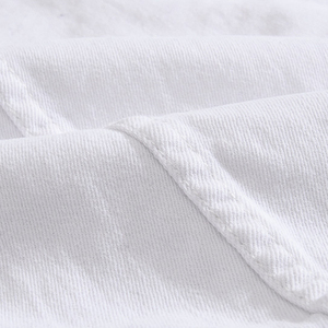 OEM Custom giacca da uomo Applique autunno Casual con cerniera tascabile giacca di jeans alla moda giacche bianche chiare per gli uomini <span class=keywords><strong>2022</strong></span> - Product Image 4