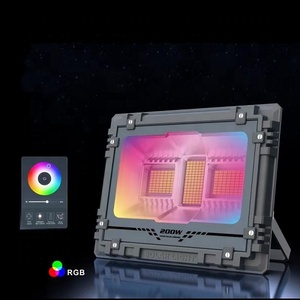 ไฟสปอร์ตไลท์ LED พลังงานแสงอาทิตย์ RGB คุณภาพสูง 100W-300W สำหรับใช้งานกลางแจ้งและสวน ระดับ IP65 ตัวโครงอะลูมิเนียมและเหล็ก - Product Image 6