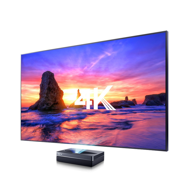 Best 100 Inch 8K HD ALR UST Optical Fresnel Fixed Frame Screen for Ultra Short Throw Projector 4K 3D Hide 98% Environment Light