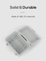 Custodia in plastica impermeabile da esterno per elettronica personalizzazione IP67 ABS scatola di giunzione in plastica con fibbia in acciaio inox