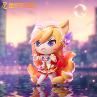 Оригинальный набор POP MART TFT Little Heroes Series, 12 шт., мини-фигурки в слепых коробках, настольное украшение, коллекционный подарок