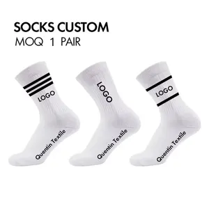 Socks Men Cotton Quentin Men Women Custom Made Logo Athletic Socks Cotton Unisex Thick Basketball Sports Tennis Running Socks With Custom Logo