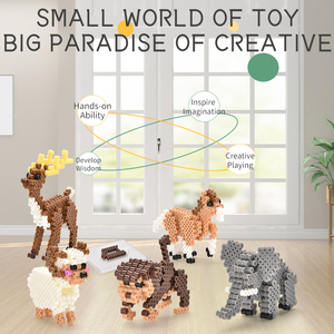 <span class=keywords><strong>Perles</strong></span> à fusionner, kits de <span class=keywords><strong>perles</strong></span> à repasser, série d'animaux 3D, bricolage éducatif et artisanat créatif pour enfants, développement de la motricité fine - Product Image 3