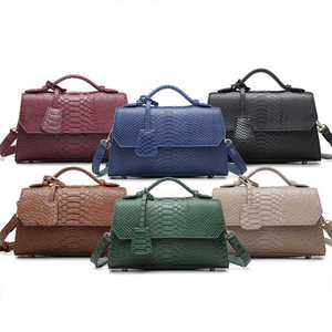 Sıcak satış yılan desen deri el çantaları Python debriyaj bayanlar çanta lüks kadın çanta - Product Image 6