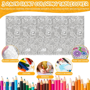 Mantel Lavable para Niños, para Colorear y Dibujar, Reutilizable, para Actividades Navideñas y de Pascua - Product Image 2