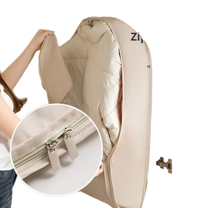 Bolsa de Almacenamiento para Trajes y Chaquetas de Tela Polar, Funda Protectora Transparente para Ropa, Guardarropa, Cubierta Antipolvo para Abrigos - Product Image 1