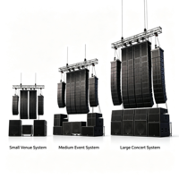 Système audio professionnel de haut-parleurs Line Array actifs et passifs pour églises, mariages, événements en direct et scènes
