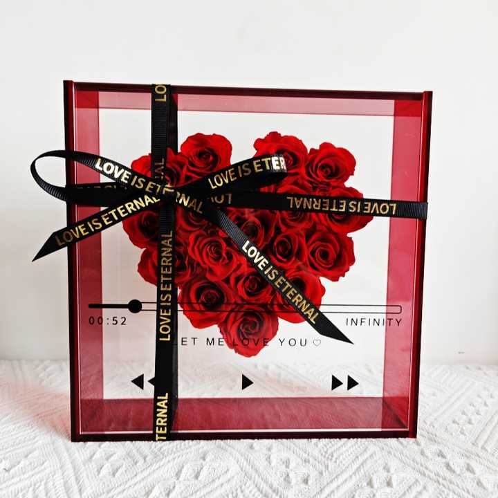 2025 Valentine Wholesale Luxury Gift Preserved Flower Box Everlasting