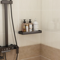 Étagère murale multifonctionnelle en aluminium pour salle de bain, 12 pouces, couleur personnalisable, support flottant, marque Maenna