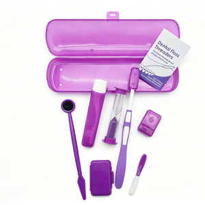 Kit de Higiene Bucal Portátil, Set de Cepillo de Dientes de Viaje, Hilos Dentales, Espejo Dental, Herramientas de Limpieza en Estuche - Product Image 4