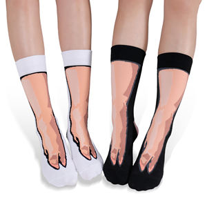 मजेदार उपहार मोजे कार्टून पशु पैर पागल घुटने की लंबाई कस्टम फैशन मोजे - Product Image 3