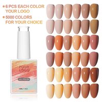 Vernis à ongles en gel UV LED personnalisé avec logo Vendeeni, gel OEM à retirer par trempage, échantillon gratuit, vente en gros de vernis à ongles