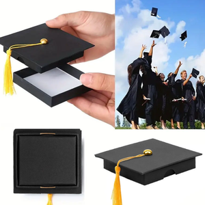 Caja <span class=keywords><strong>de</strong></span> Regalo <span class=keywords><strong>de</strong></span> Papel Negro <span class=keywords><strong>con</strong></span> Diseño <span class=keywords><strong>de</strong></span> Birrete <span class=keywords><strong>de</strong></span> Graduación H-309, para <span class=keywords><strong>Dulces</strong></span> y Galletas, <span class=keywords><strong>con</strong></span> Borla, Recuerdos para la Ceremonia <span class=keywords><strong>de</strong></span> Graduación, Decoración para Fiestas - Product Image 5