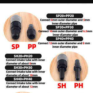 Schnell kupplungs schlauch Pneumatischer Kunststoffs tahl C-Typ Selbstsicher nder Luft schlauch Schnell kupplung Pneumatische Kupplungen Schnell kupplung - Product Image 5