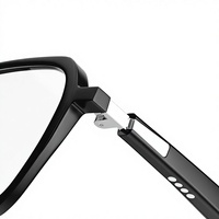Lunettes audio intelligentes à commande tactile, lunettes intelligentes tendance avec monture en matériau TR90 pour un usage quotidien et en extérieur, G1G