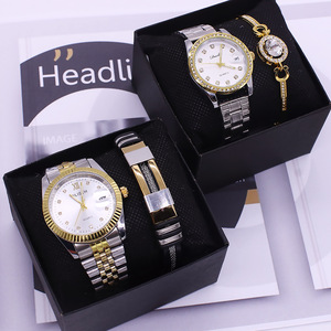 Set di Orologi da Polso per Coppie, Orologio al Quarzo Impermeabile alla Moda in Lega per Uomo e Donna - Product Image 2