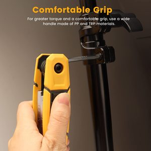 Folding Allen <b>Wrench</b> Set Metric SAE 17pcs Chrome Vanadium Steel Double End Anti-Slip Handle Manual Tool for Home Repair - Product Image 3